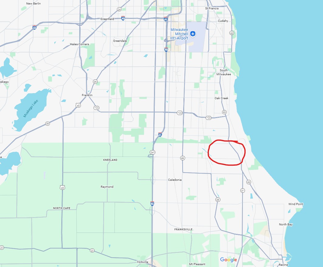 Map showing the location of the proposed Project Nova data center